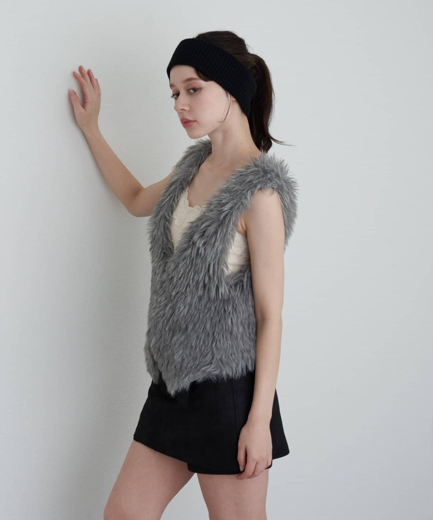 【RAY CASSIN】毛絨針織背心