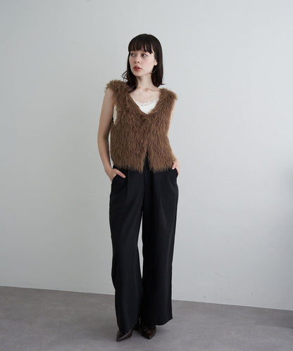 【RAY CASSIN】毛絨針織背心