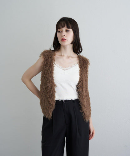 【RAY CASSIN】毛絨針織背心