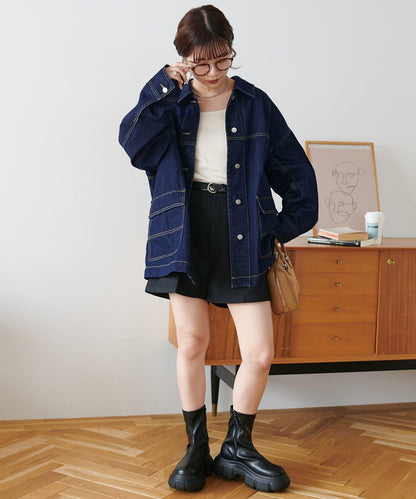 【Discoat】厚底彈力短靴