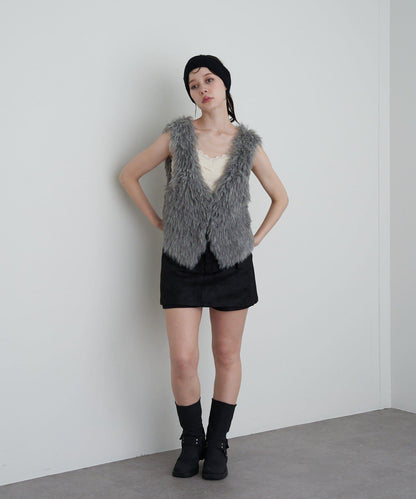 【RAY CASSIN】毛絨針織背心