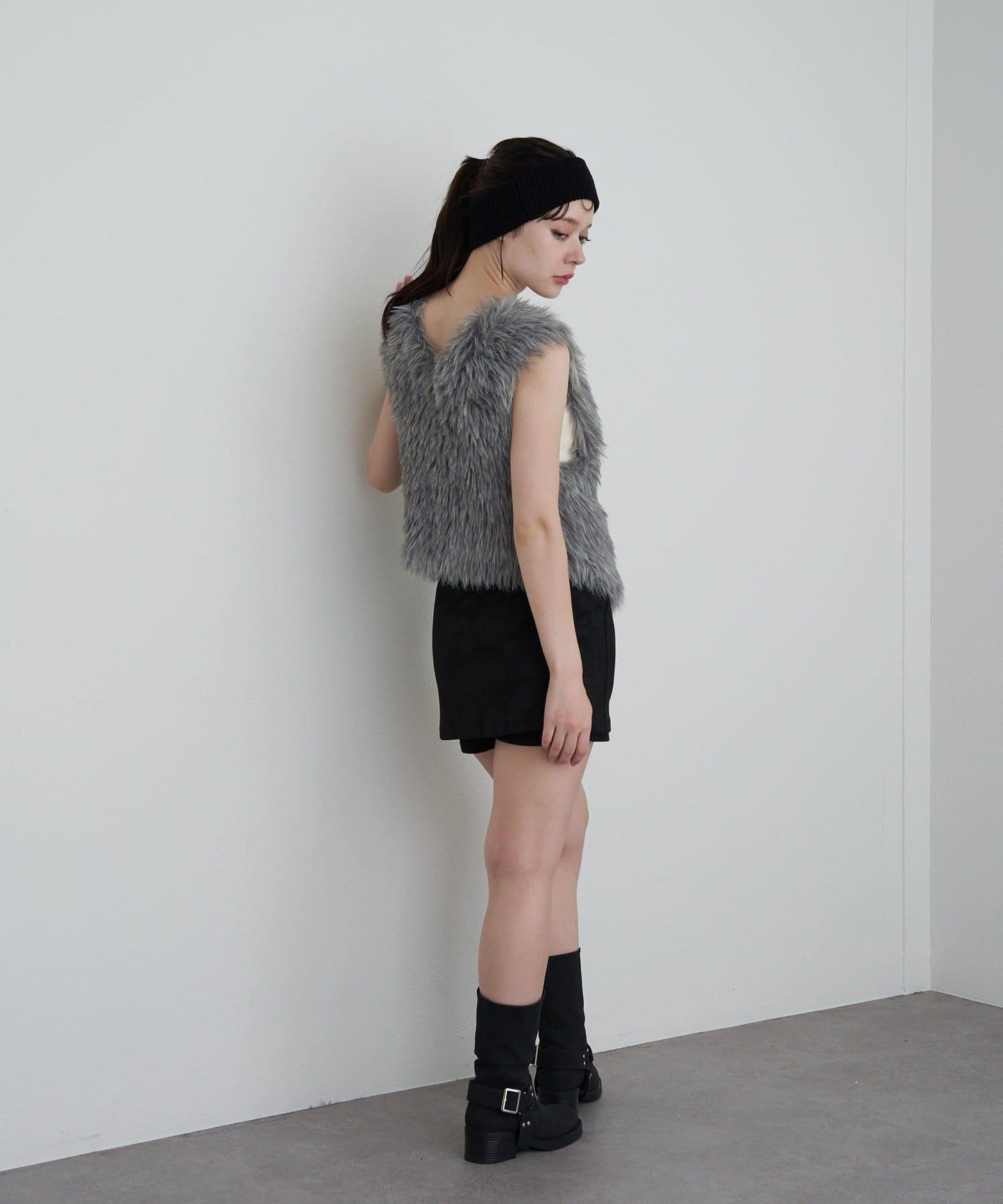 【RAY CASSIN】毛絨針織背心