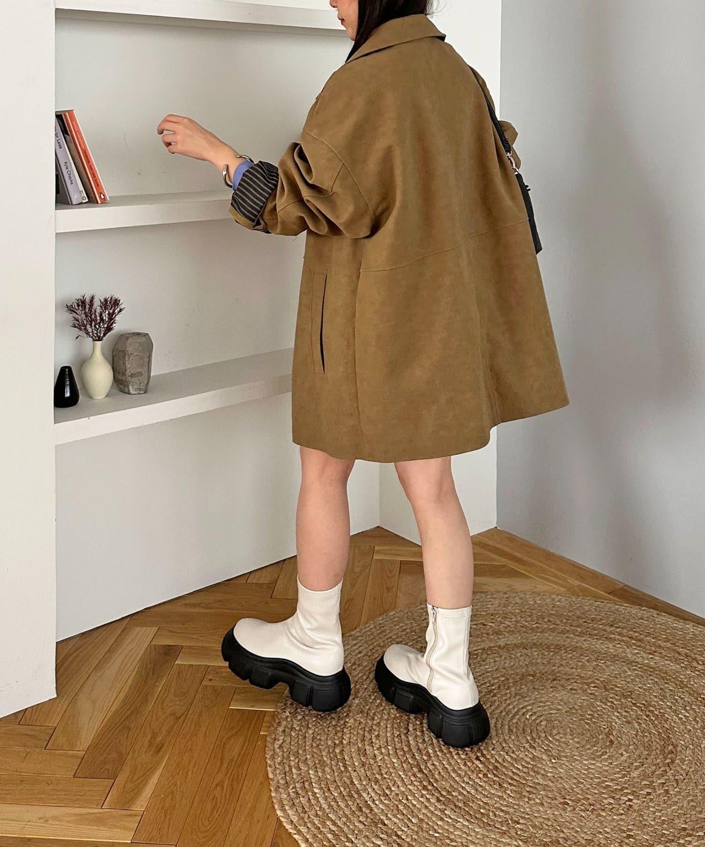 【Discoat】厚底彈力短靴