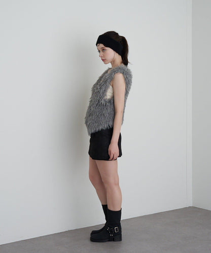 【RAY CASSIN】毛絨針織背心