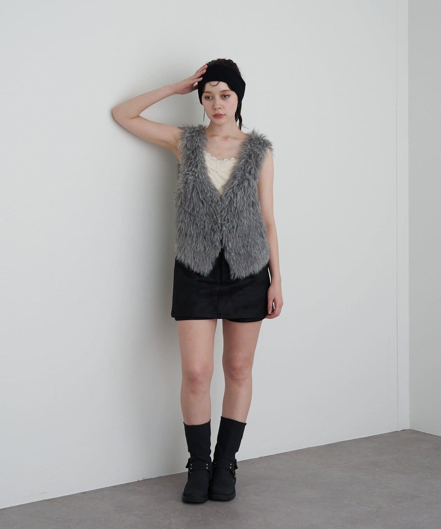 【RAY CASSIN】毛絨針織背心