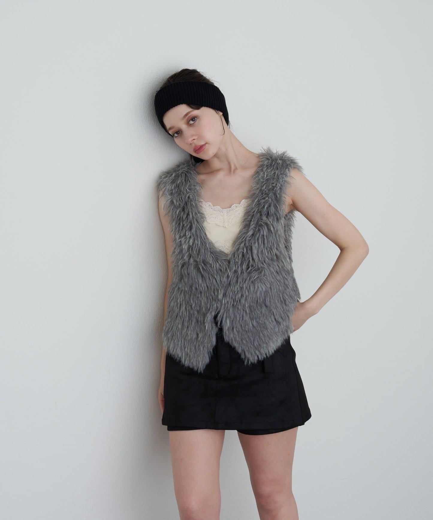 【RAY CASSIN】毛絨針織背心