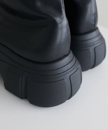 【Discoat】厚底彈力短靴