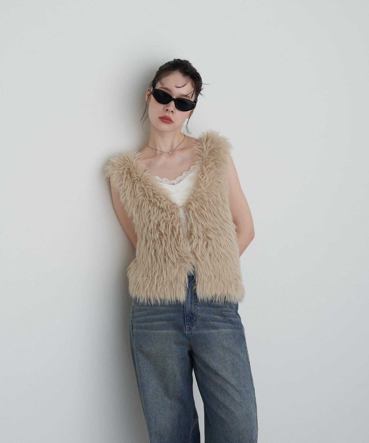 【RAY CASSIN】毛絨針織背心