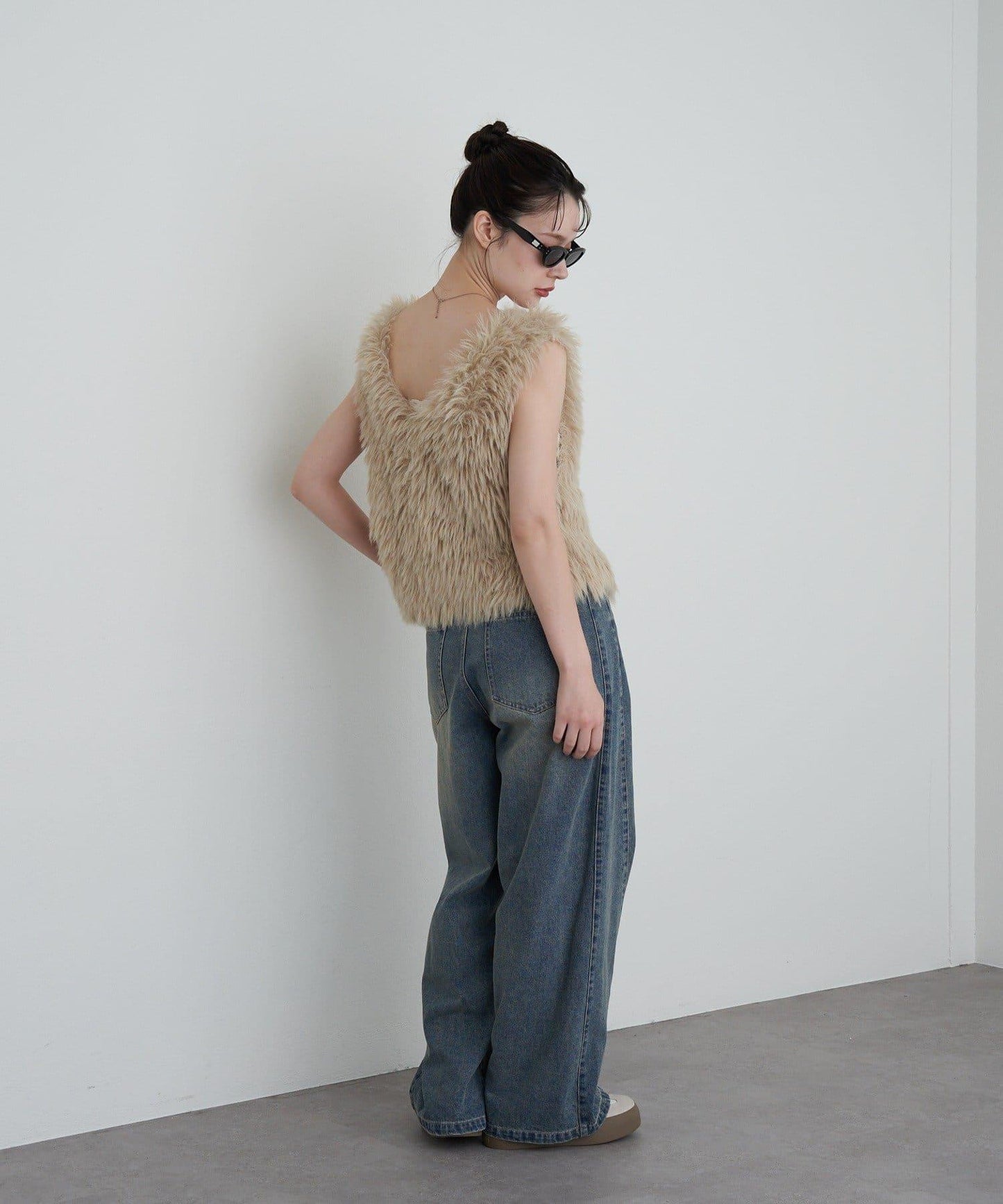 【RAY CASSIN】毛絨針織背心