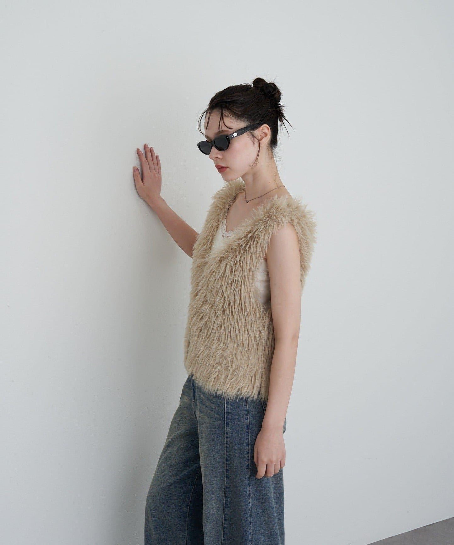 【RAY CASSIN】毛絨針織背心