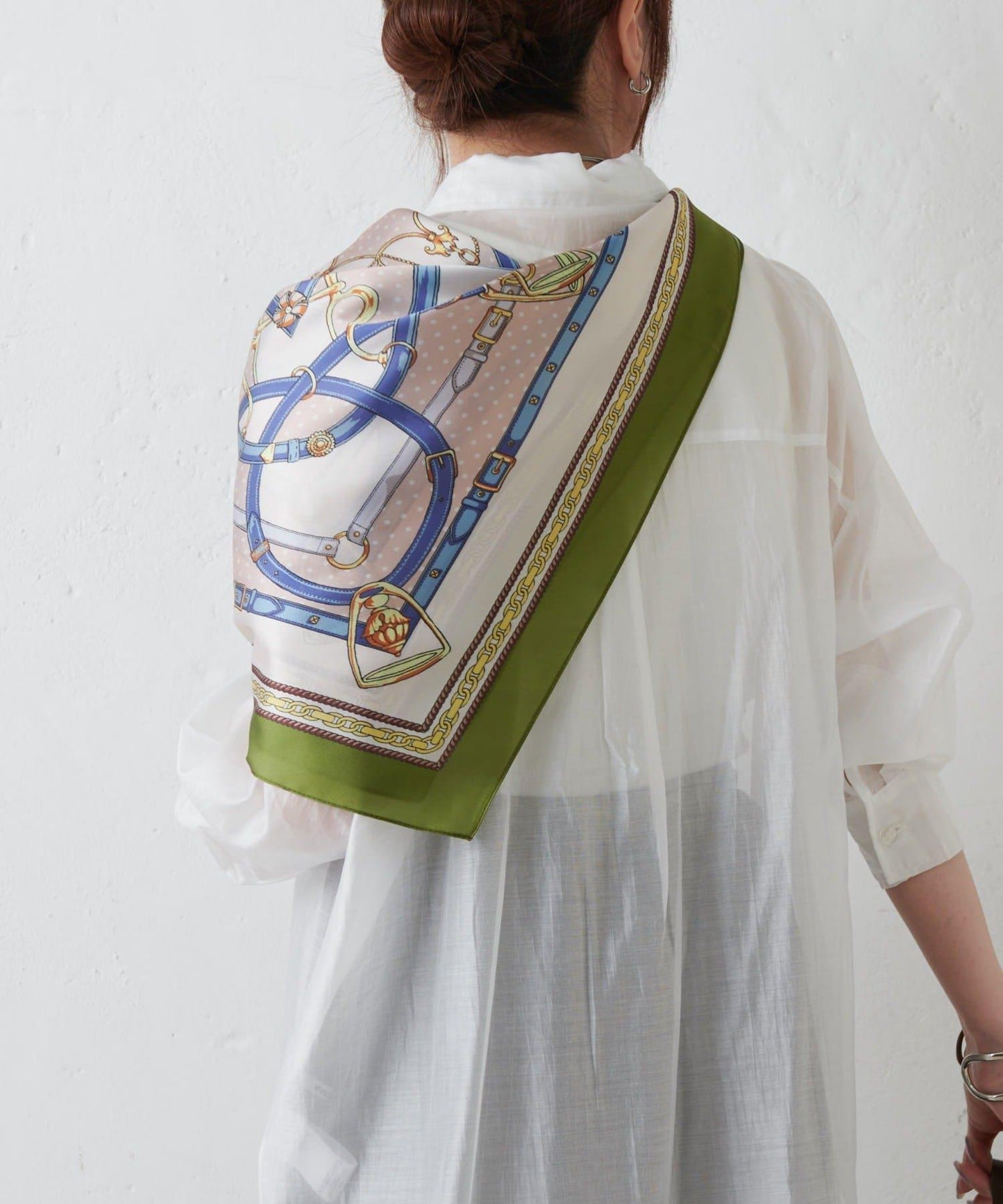 圍巾腰帶圖案 70×70