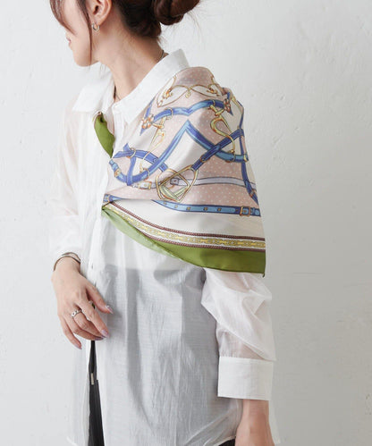 圍巾腰帶圖案 70×70