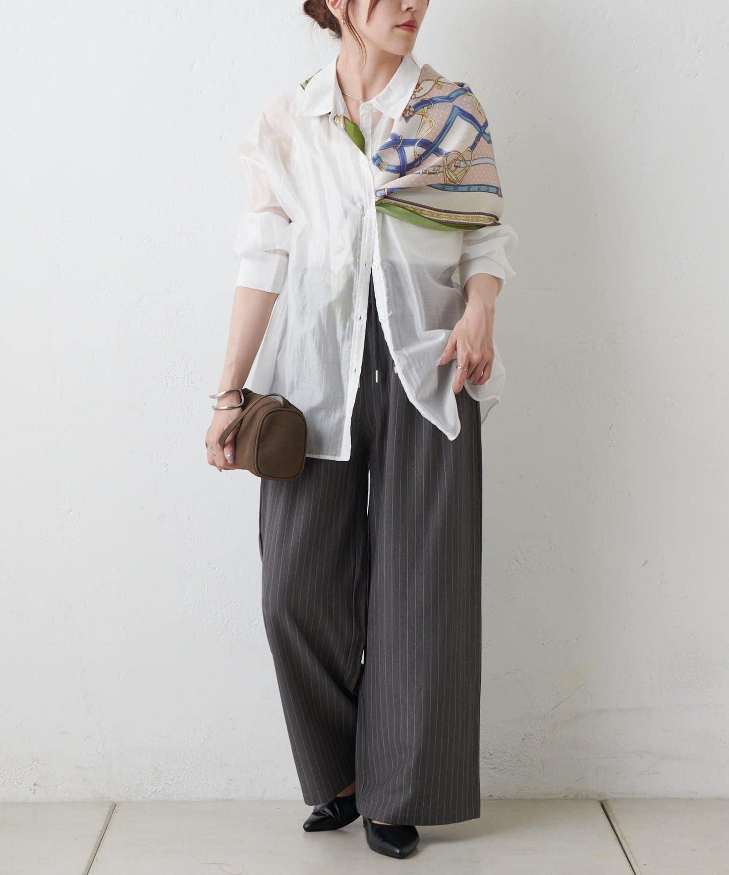 圍巾腰帶圖案 70×70