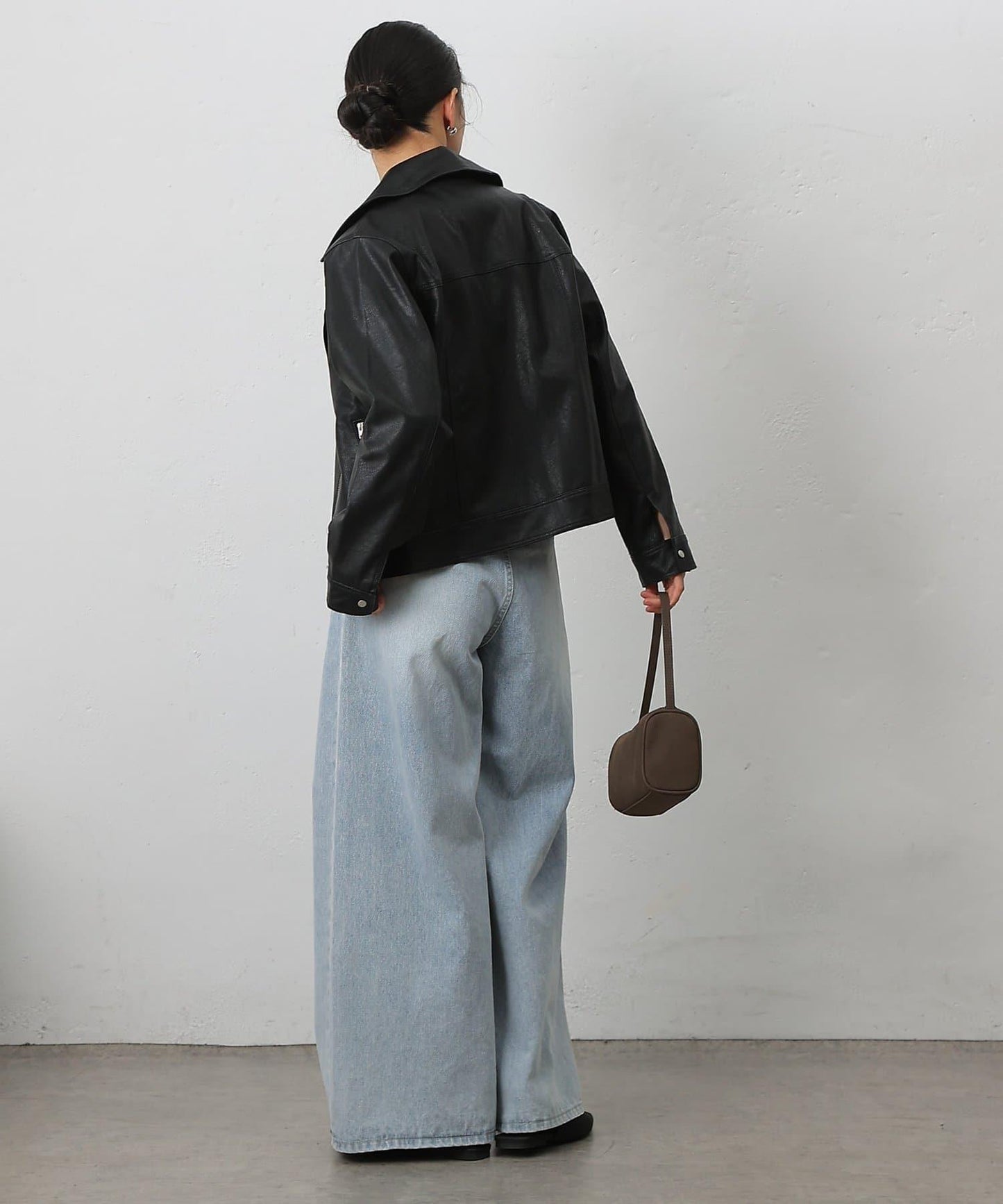 【AW】仿皮機車夾克