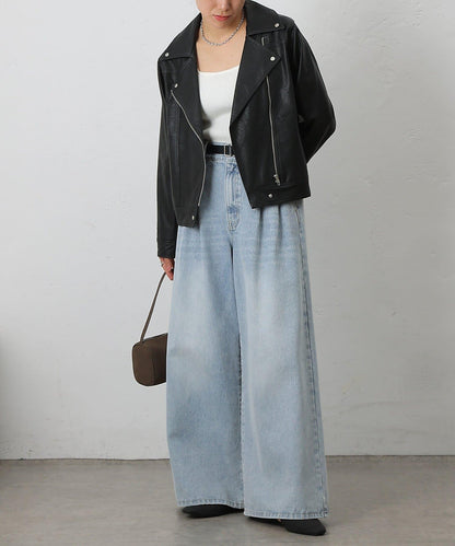 【AW】仿皮機車夾克