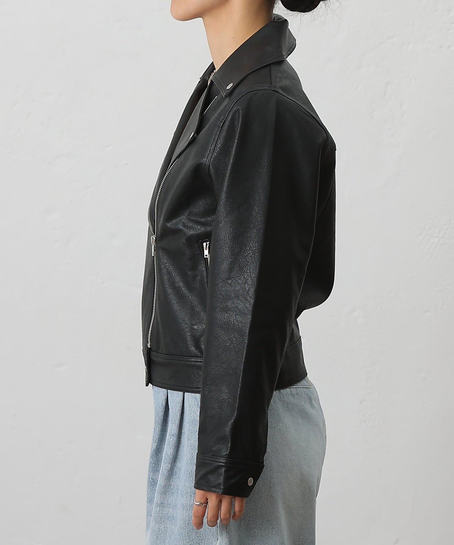 【AW】仿皮機車夾克
