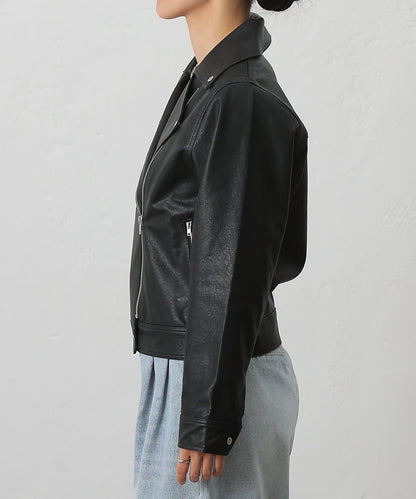 【AW】仿皮機車夾克