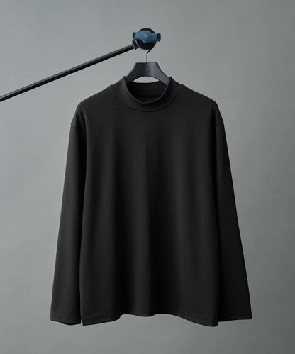 【AW】褶皺羅紋高領長袖T恤