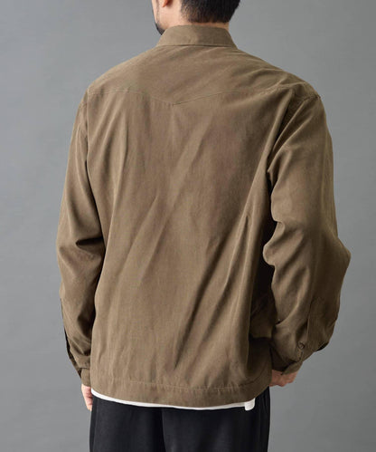 【AW】窄版桃皮西部風短款襯衫