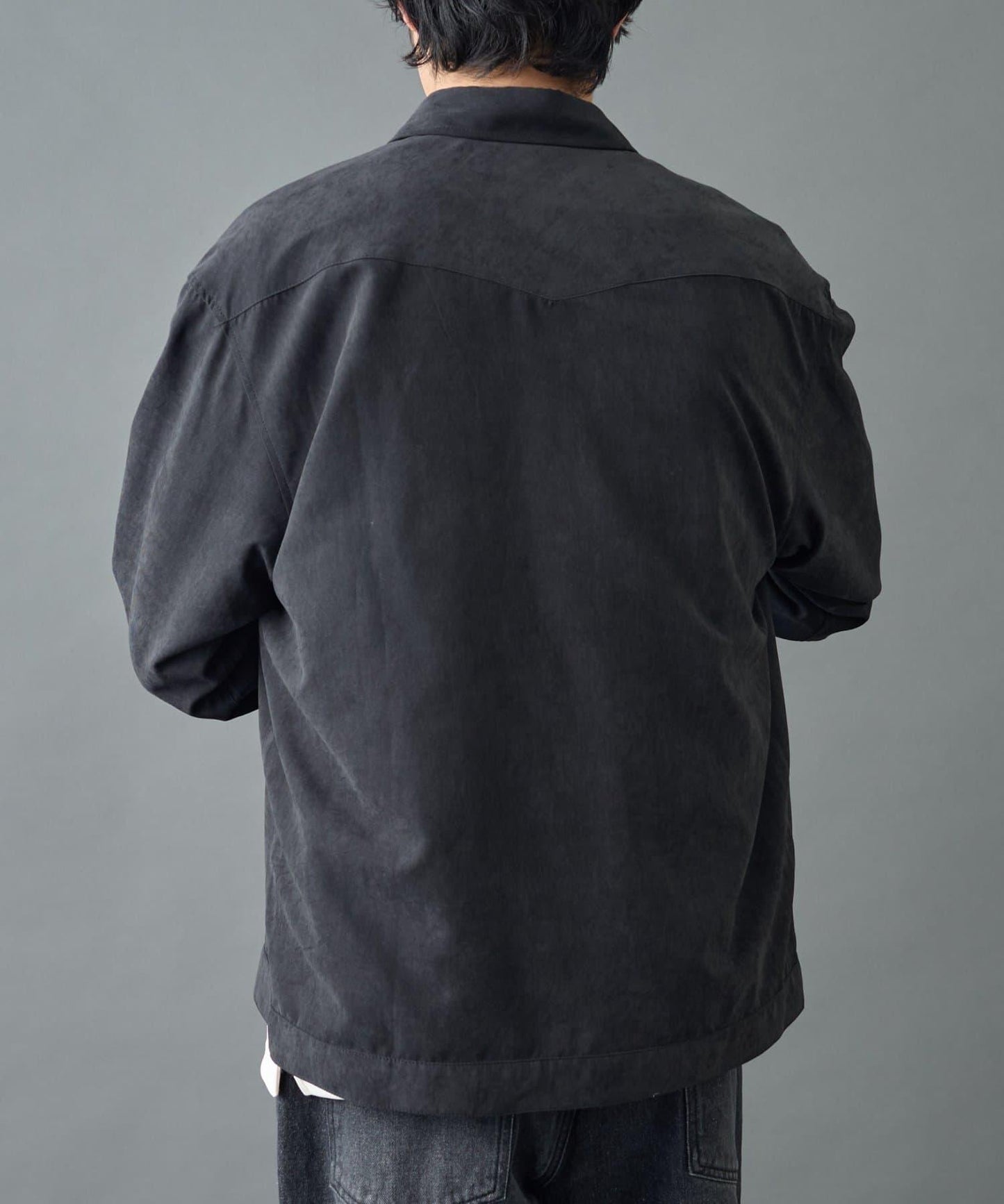 【AW】窄版桃皮西部風短款襯衫