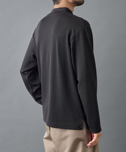 【AW】褶皺羅紋高領長袖T恤