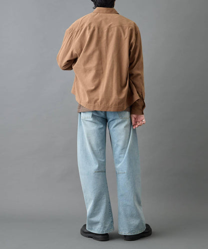 【AW】窄版桃皮西部風短款襯衫