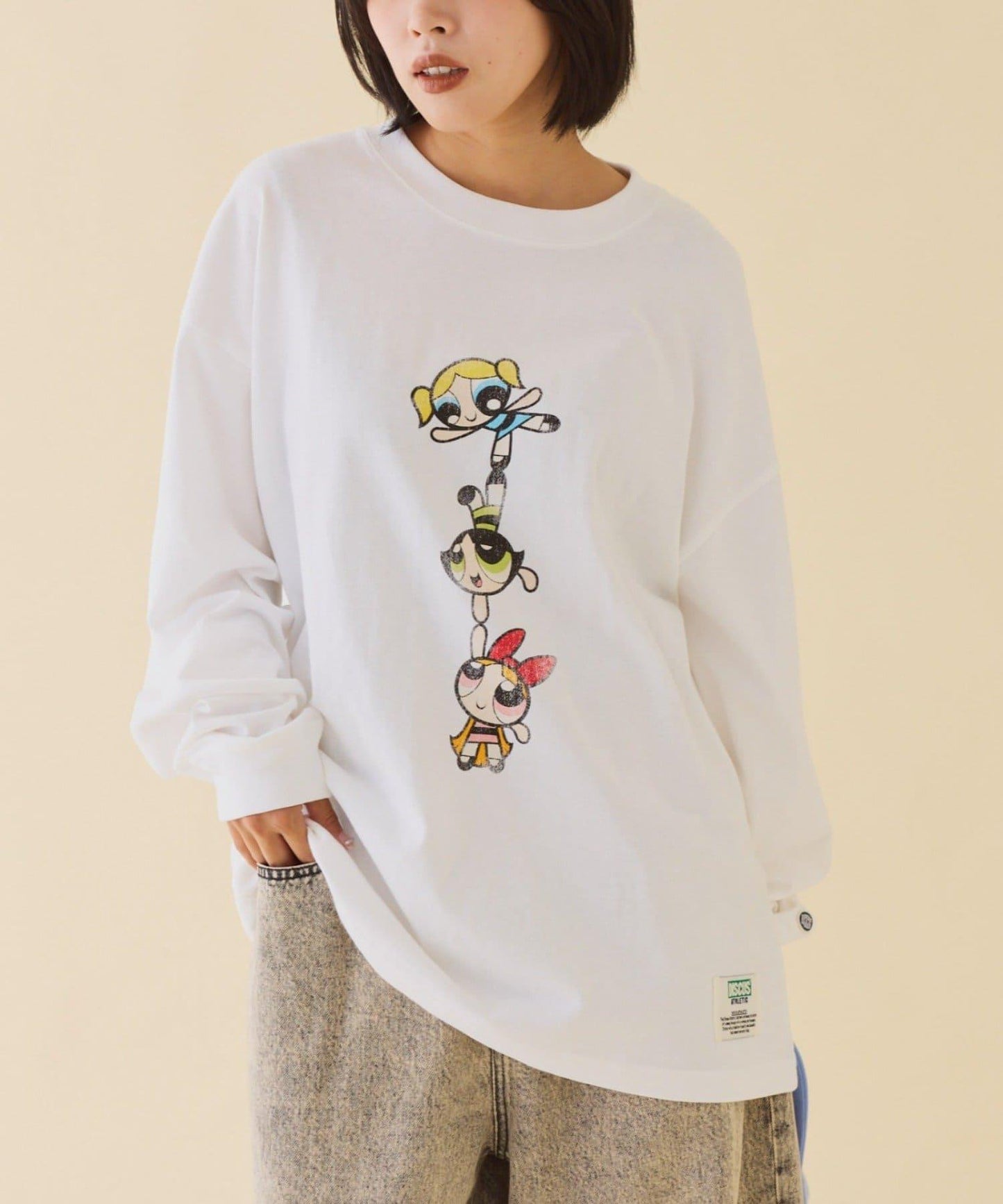 【DISCUS×《飛天小女警》】寬鬆長袖T恤