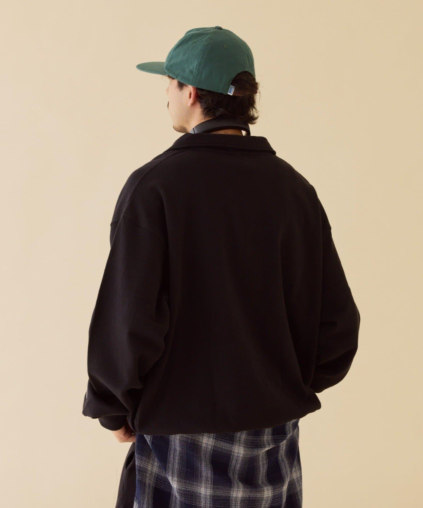 【DISCUS】男女同款加絨半拉鍊套頭衫