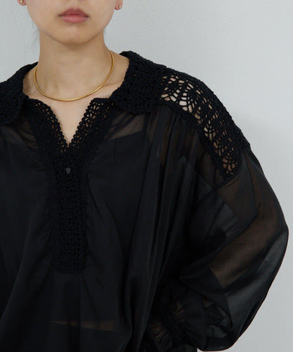 【HERITANOVUM】鉤針編織襯衫