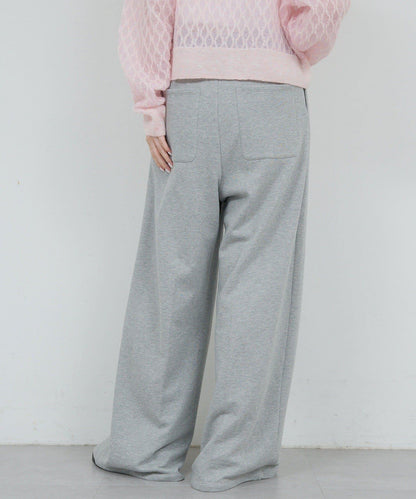 【HERITANOVUM】毛圈布褶皺寬鬆長褲