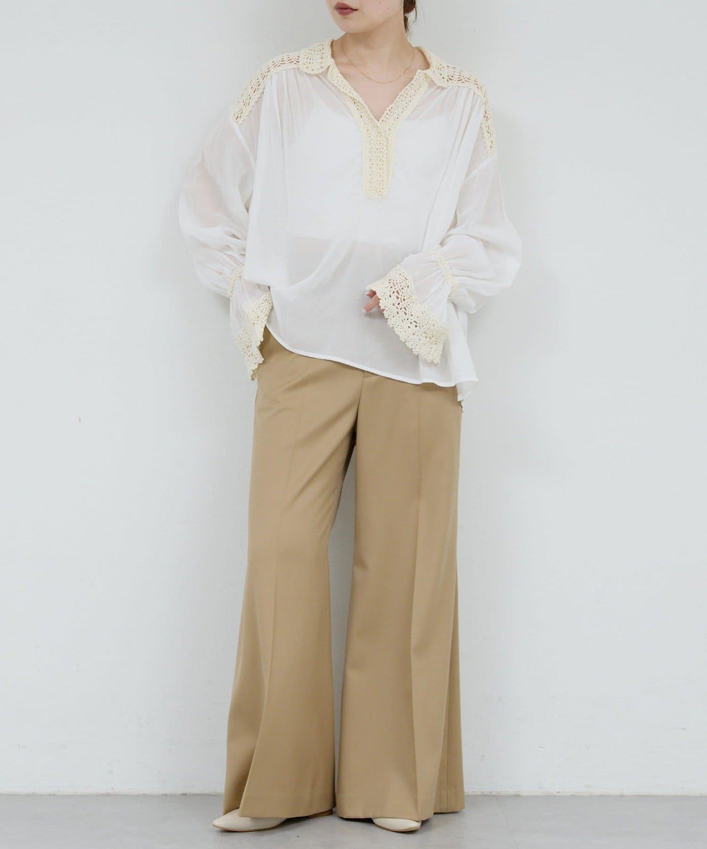 【HERITANOVUM】鉤針編織襯衫