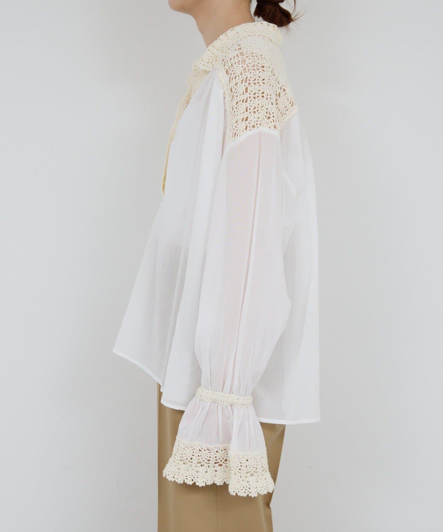 【HERITANOVUM】鉤針編織襯衫