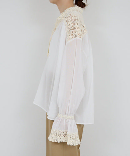 【HERITANOVUM】鉤針編織襯衫