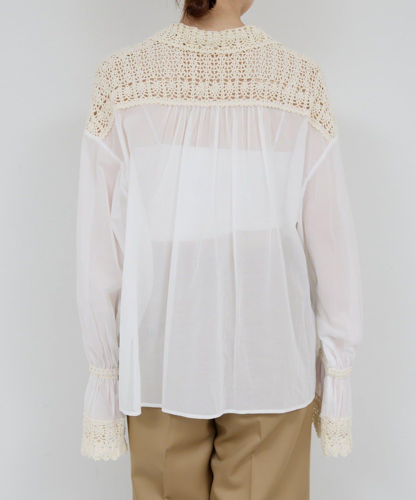 【HERITANOVUM】鉤針編織襯衫