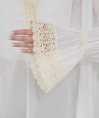 【HERITANOVUM】鉤針編織襯衫