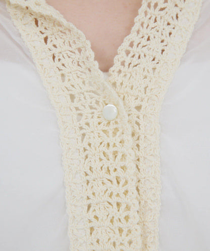 【HERITANOVUM】鉤針編織襯衫