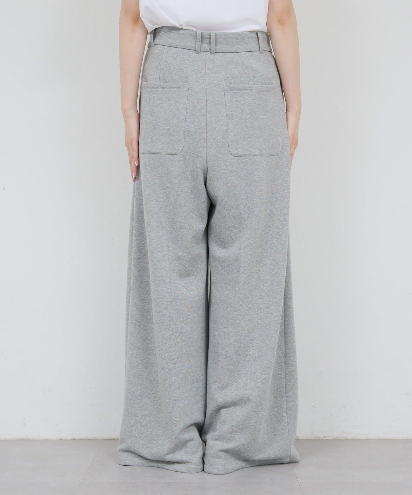 【HERITANOVUM】毛圈布褶皺寬鬆長褲