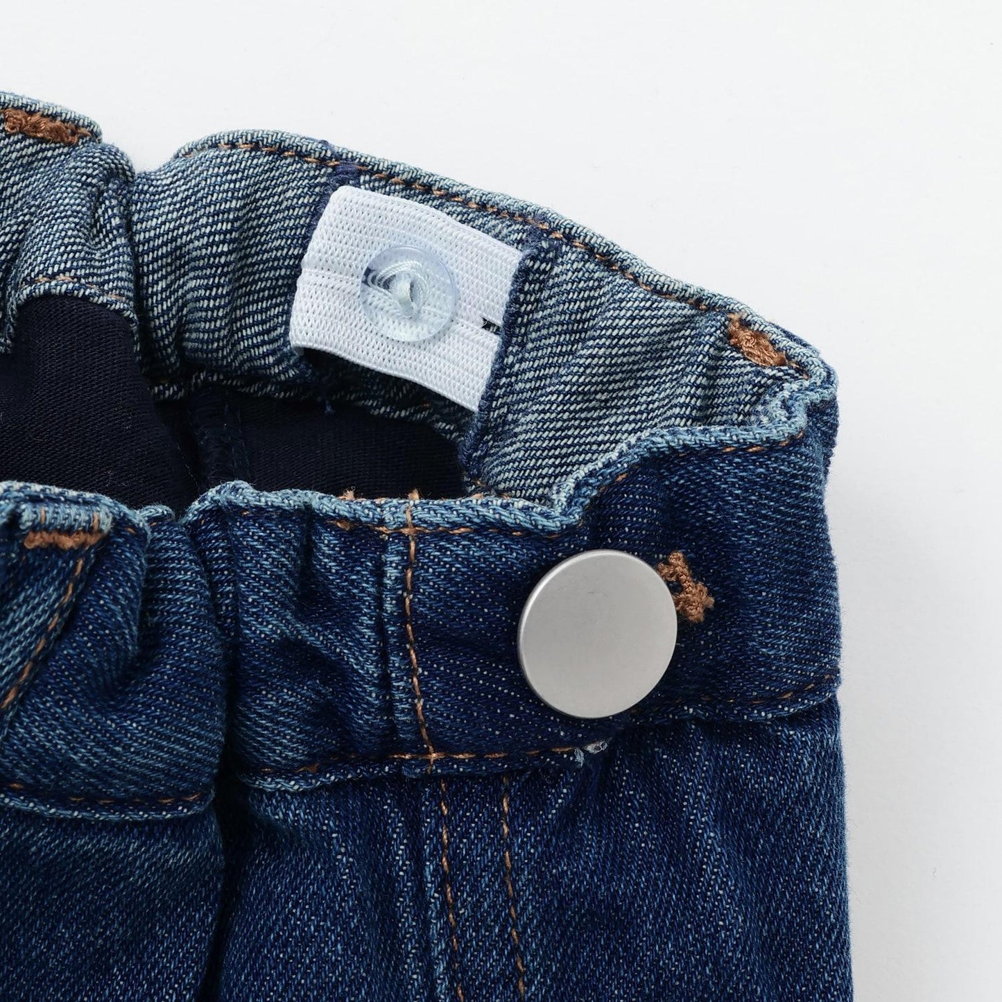 珍珠裝飾牛仔裙褲