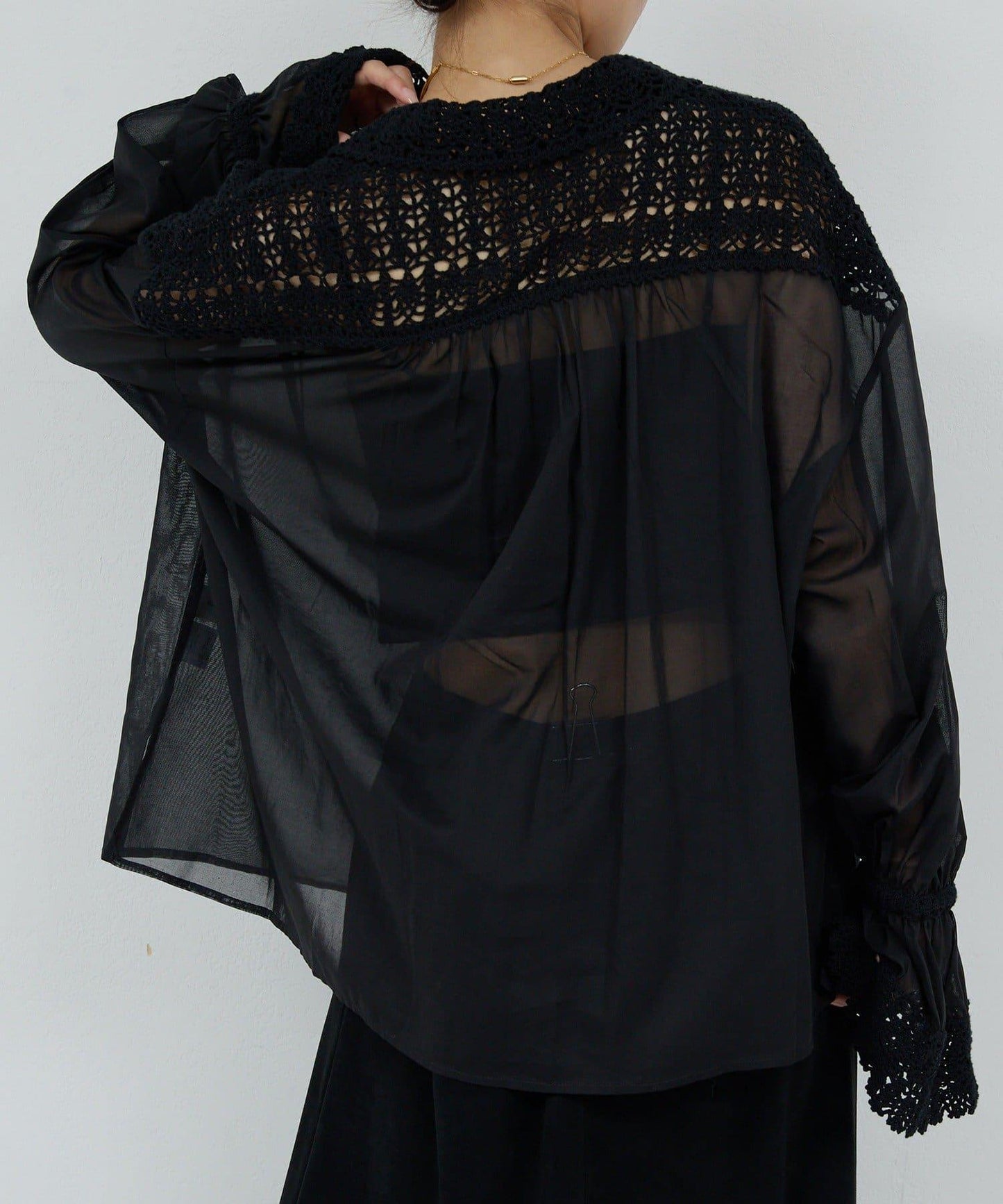 【HERITANOVUM】鉤針編織襯衫