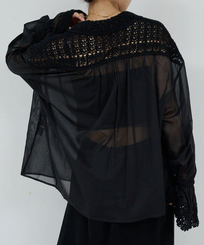 【HERITANOVUM】鉤針編織襯衫