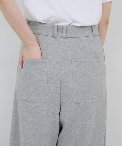 【HERITANOVUM】毛圈布褶皺寬鬆長褲