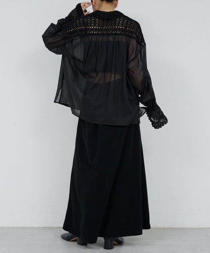 【HERITANOVUM】鉤針編織襯衫