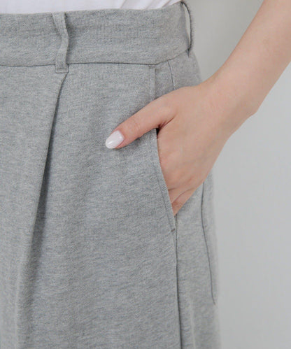 【HERITANOVUM】毛圈布褶皺寬鬆長褲