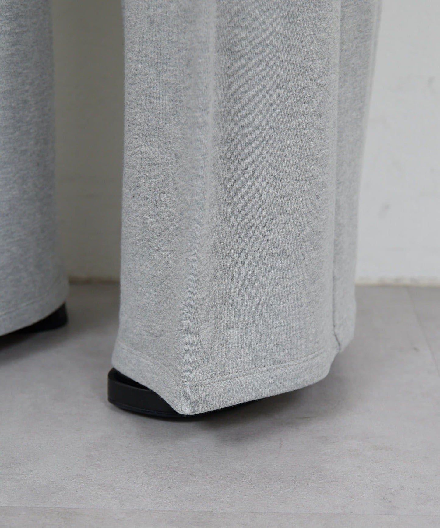 【HERITANOVUM】毛圈布褶皺寬鬆長褲