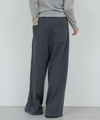 【HERITANOVUM】毛圈布褶皺寬鬆長褲