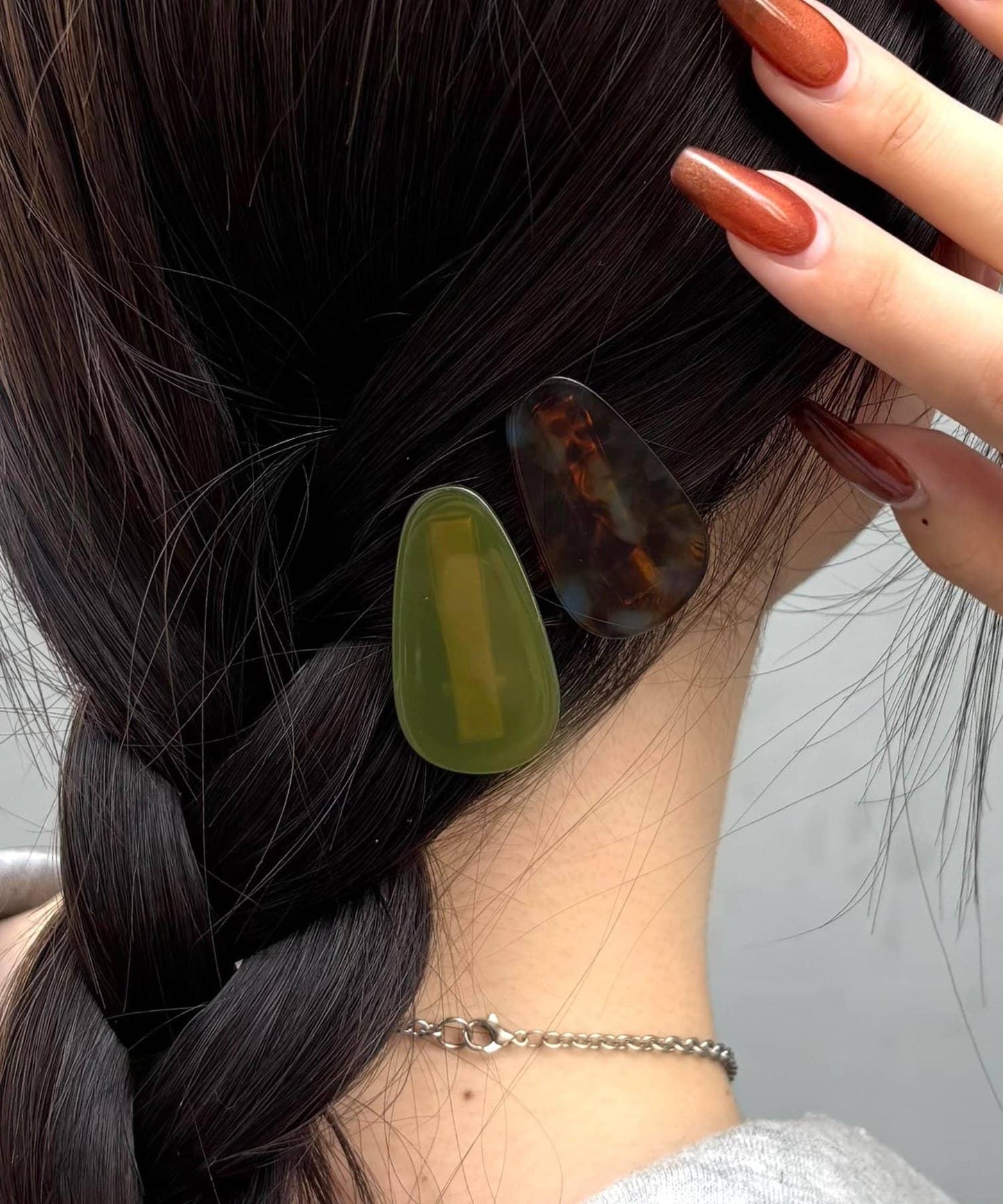 アクリルヘアクリップセット