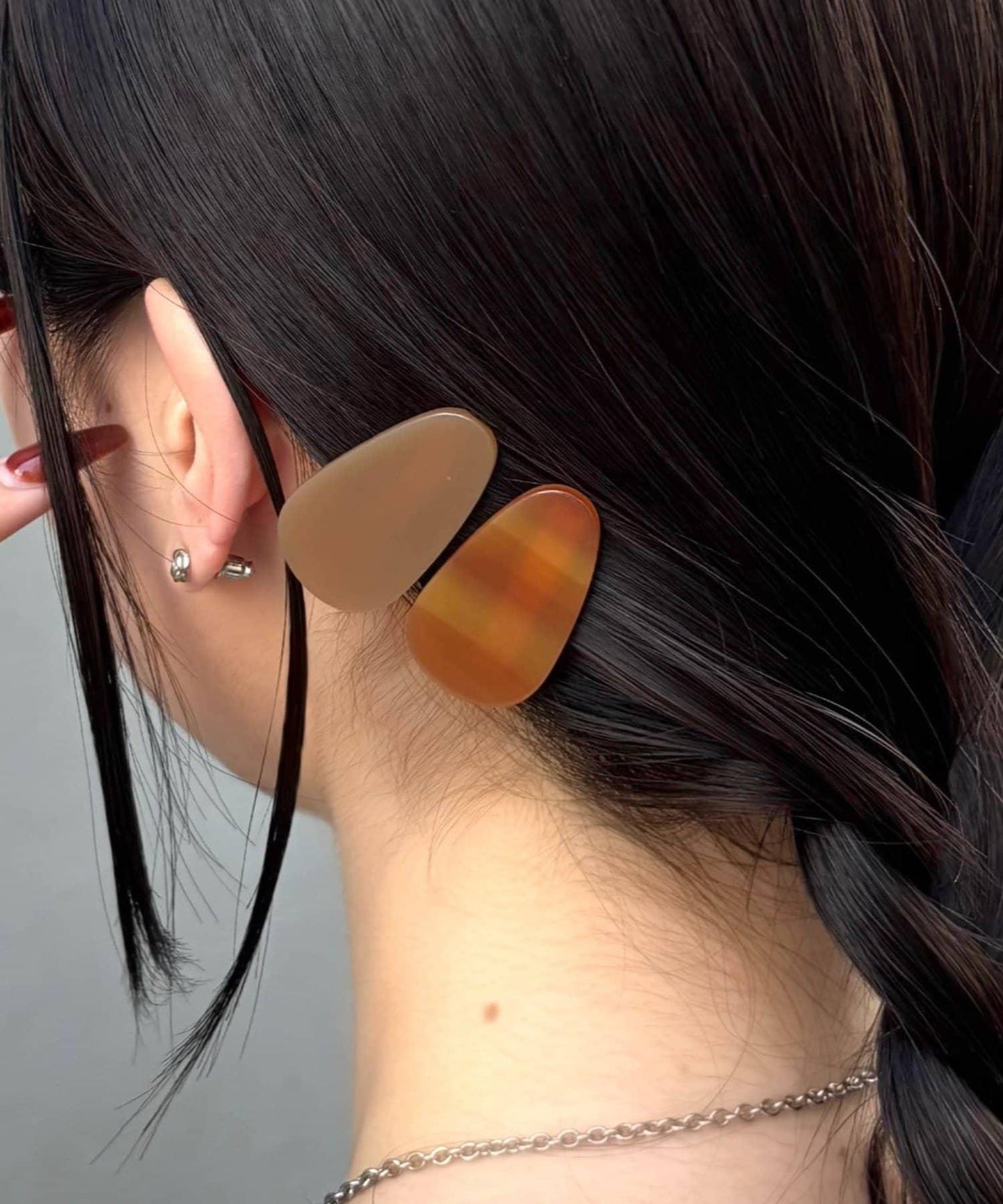 アクリルヘアクリップセット