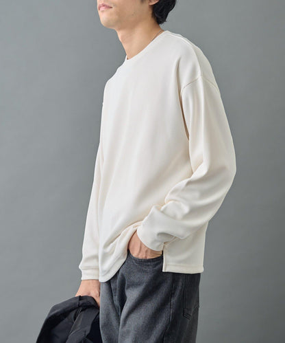 【AW先行予約】ドレープリブクルー長袖T