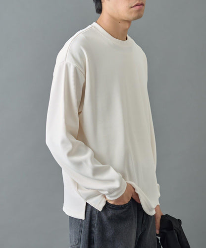 【AW先行予約】ドレープリブクルー長袖T