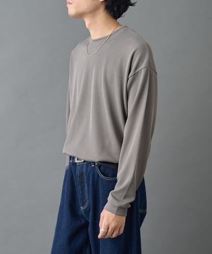 【AW先行予約】ドレープリブクルー長袖T